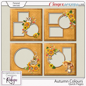 Autumn Colour Quick Pages by Scrapbookcrazy Creations