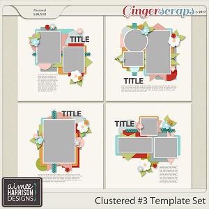 Clustered #3 Template Set by Aimee Harrison