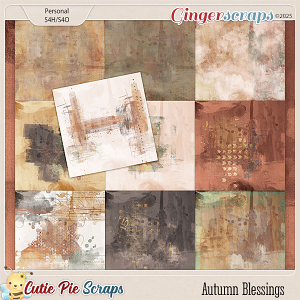 Autumn Blessings Painted Papers
