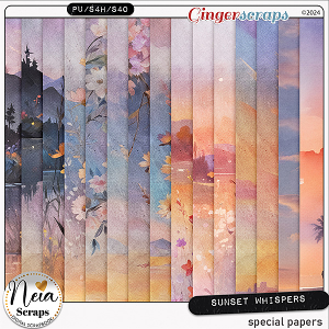 Sunset Whispers - Special Papers - by Neia Scraps