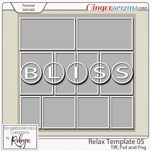 Relax Template 05 by Scrapbookcrazy Creations