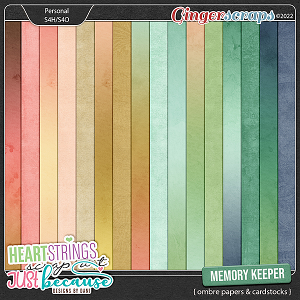 Memory Keeper Ombre Papers & Cardstocks by JB Studio and Heartstring Scrap Art