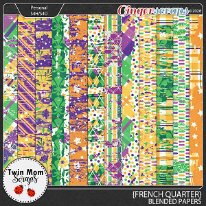 French Quarter - BLENDED PAPERS by Twin Mom Scraps