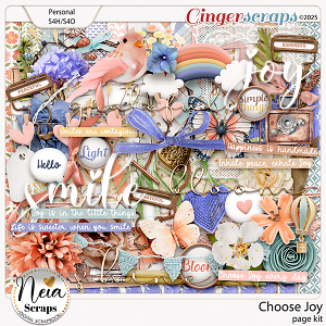Choose Joy - Page Kit - by Neia Scraps
