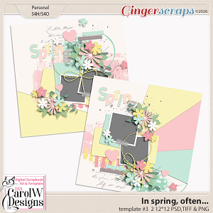 In spring, often... Template #3
