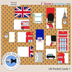 UK Pocket Cards 1 by Wetfish Designs