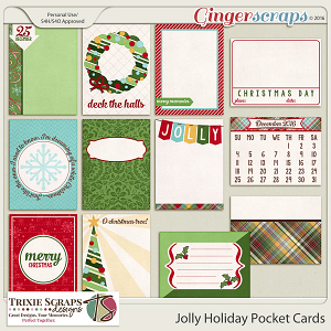 Jolly Holiday Pocket Cards by Trixie Scraps Designs