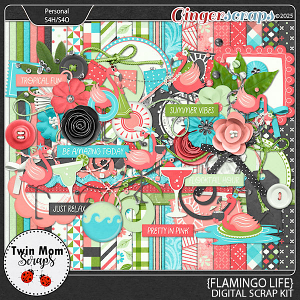 Flamingo Life - KIT by Twin Mom Scraps