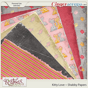 Kitty Love Shabby Papers
