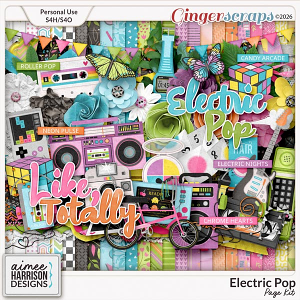 Electric Pop Page Kit by Aimee Harrison