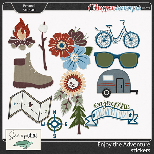 Enjoy the Adventure Stickers by ScrapChat Designs