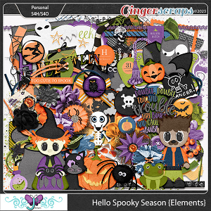 Hello Spooky Season {Elements} by Triple J Designs