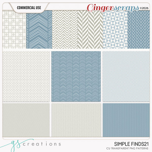 Simple Finds 21 Patterns (CU) by GS Creations