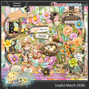 Joyful March 2026 Page Kit