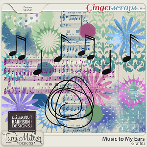 Music to My Ears Graffiti by Aimee Harrison and Tami Miller Designs
