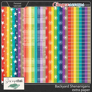 Backyard Shenanigans Extra Papers by ScrapChat Designs