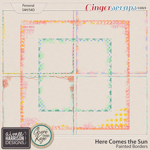 Here Comes the Sun Painted Borders by Aimee Harrison and Chere Kaye Designs