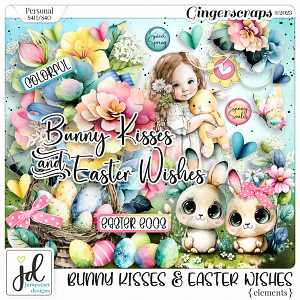 Bunny Kisses & Easter Wishes {Elements}
