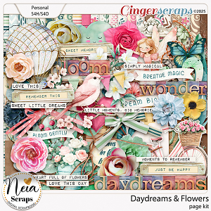 Daydreams & Flowers - Page Kit - by Neia Scraps