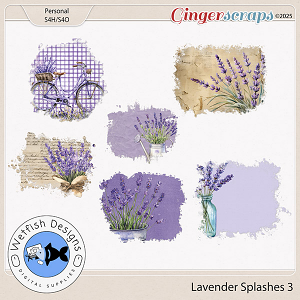 Lavender Splahses 3 by Wetfish Designs  