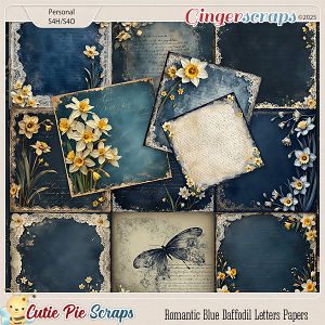 Romantic Blue Daffodil Letters Papers Romantic Blue Daffodil Letters Papers