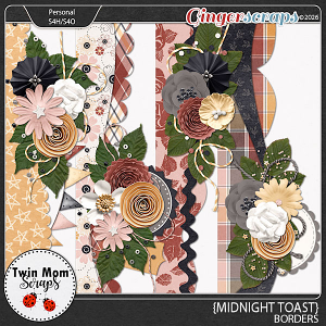 Midnight Toast - BORDERS by Twin Mom Scraps