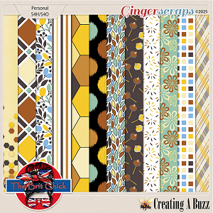 Creating A Buzz Patterned Papers By The Brit Chick