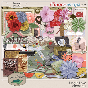 Jungle Love Elements by ScrapChat Designs
