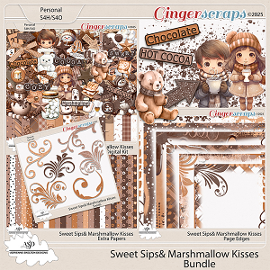 Sweet Sips Marshmallow Kisses Bundle- By Adrienne Skelton Design