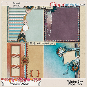 Winter Sky Page Pack from Designs by Lisa Minor