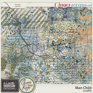 Man Child Graffiti by Chere Kaye Designs and Aimee Harrison