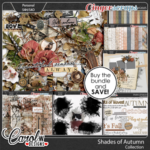 Shades of Autumn-Collection+Free template