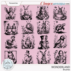 Wonderland Brushes by Ilonka's Designs