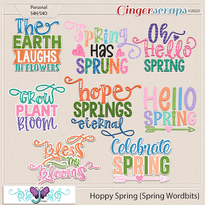 Hoppy Spring {Spring Wordbits} by Triple J Designs
