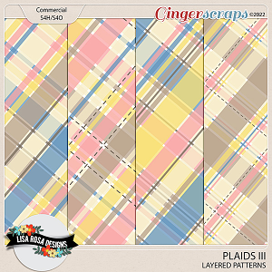 Plaids III - Layered Patterns by Lisa Rosa Designs