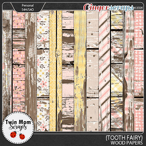 Tooth Fairy - WOOD PAPERS by Twin Mom Scraps
