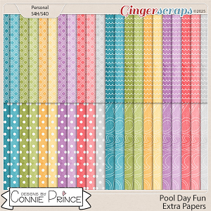 Pool Day Fun - Extra Papers by Connie Prince