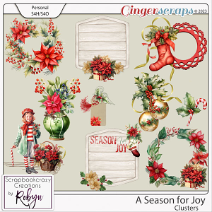 A Season for Joy Clusters by Scrapbookcrazy Creations