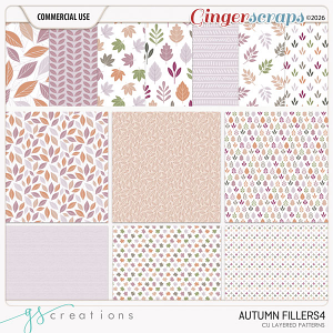 Autumn Fillers4 Layered Patterns (CU) by GS Creations