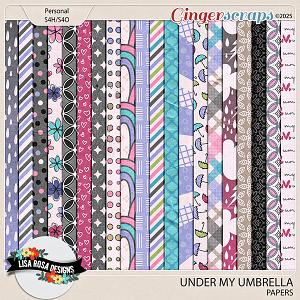Under My Umbrella - Papers by Lisa Rosa Designs