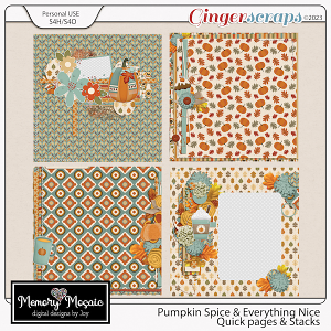 Pumpkin Spice & Everything Nice - Quick Pages & Stacks by Memory Mosaic