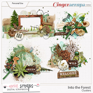 Into the Forest - Clusters - by Neia Scraps