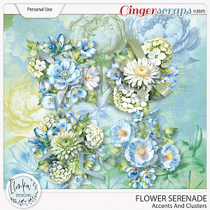 Flower Serenade Accents And Clusters by Ilonka's Designs 