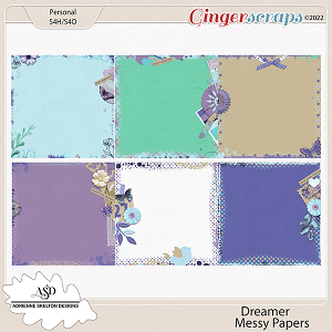 Dreamer Messy Papers Pack-By Adrienne Skelton Designs 