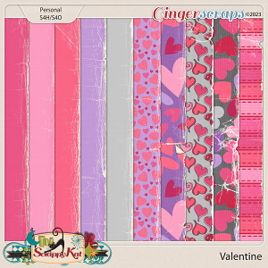 Valentine Torn Papers by The Scrappy Kat