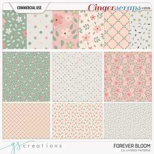 Forever Bloom Patterns (CU) by GS Creations