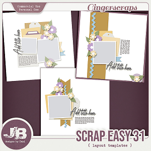 {CU} Scrap Easy 31 Templates by JB Studio {CU} Scrap Easy 31 Templates by JB Studio