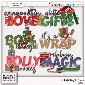 Holiday Bows Titles by Aimee Harrison