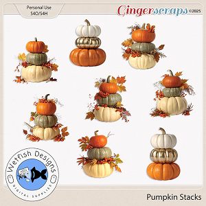 Pumpkin Stacks 1 by Wetfish Designs  