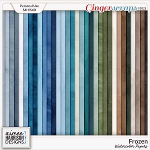 Frozen Watercolor Papers by Aimee Harrison
